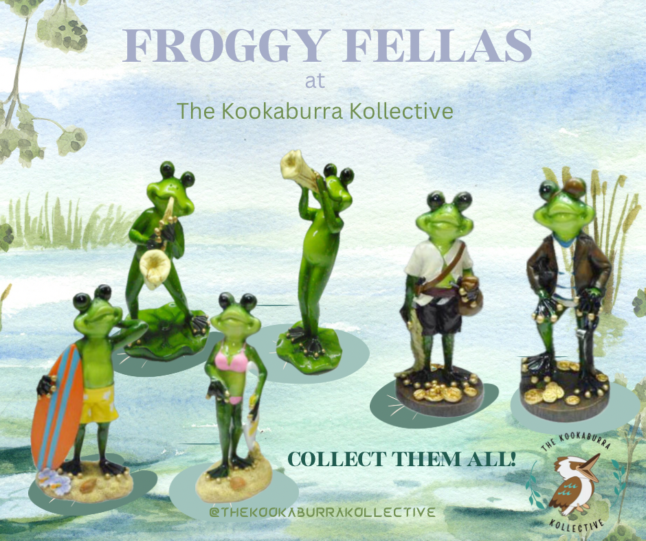 *Green Froggy Fellas Marble look Frogs