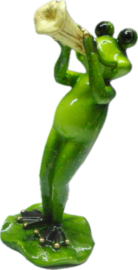 *Green Froggy Fellas Marble look Frogs