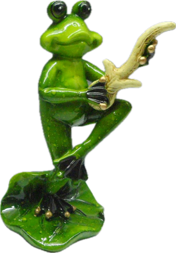 *Green Froggy Fellas Marble look Frogs