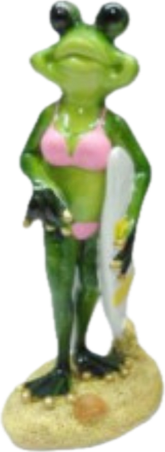 *Green Froggy Fellas Marble look Frogs