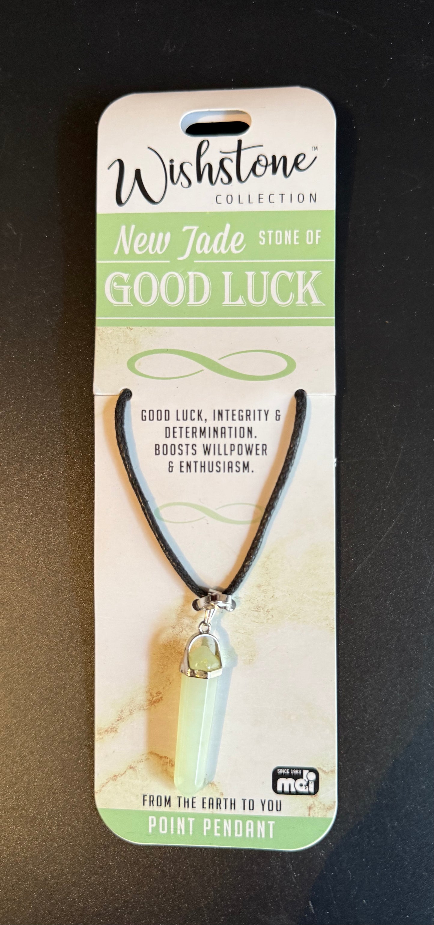 Wishstone Pendant Cord Necklace