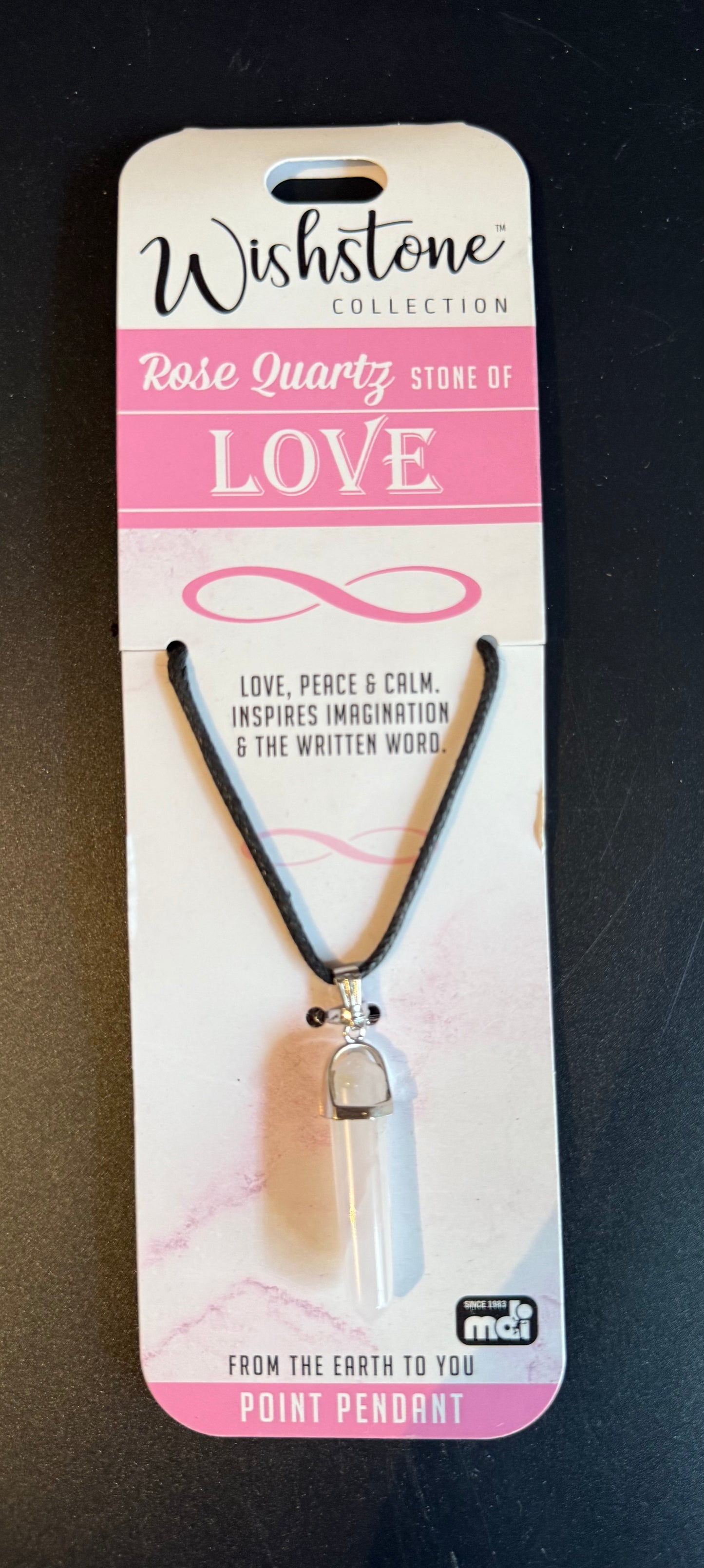 Wishstone Pendant Cord Necklace