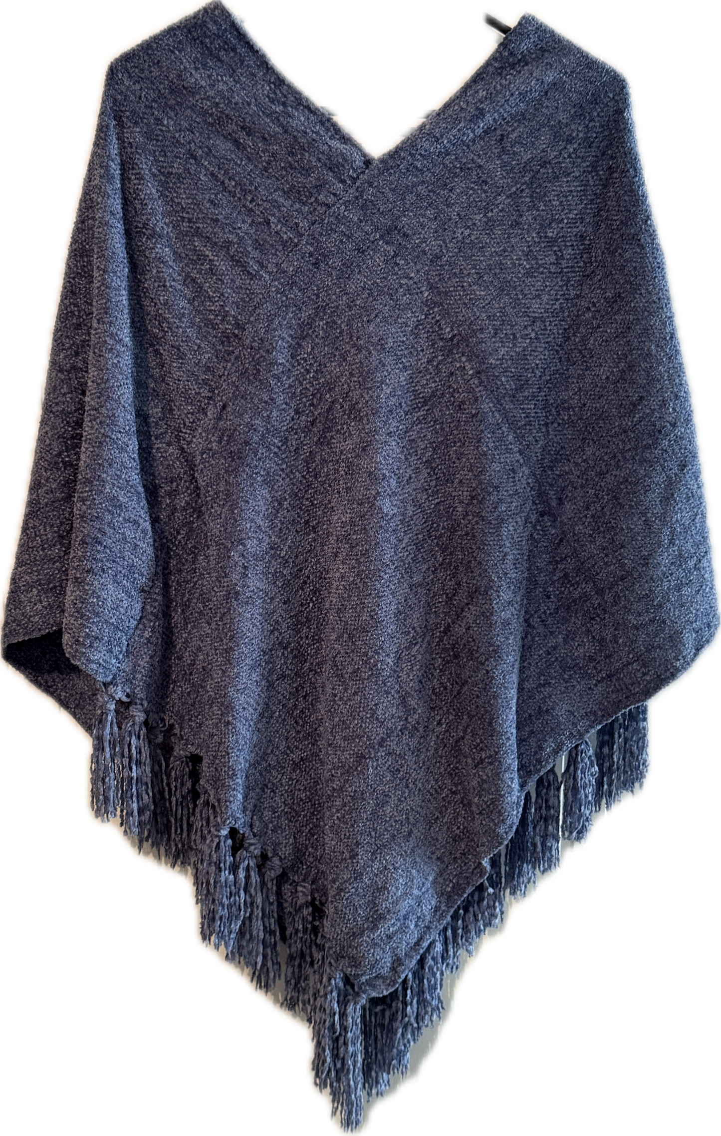 *V Neck Soft Knit Poncho