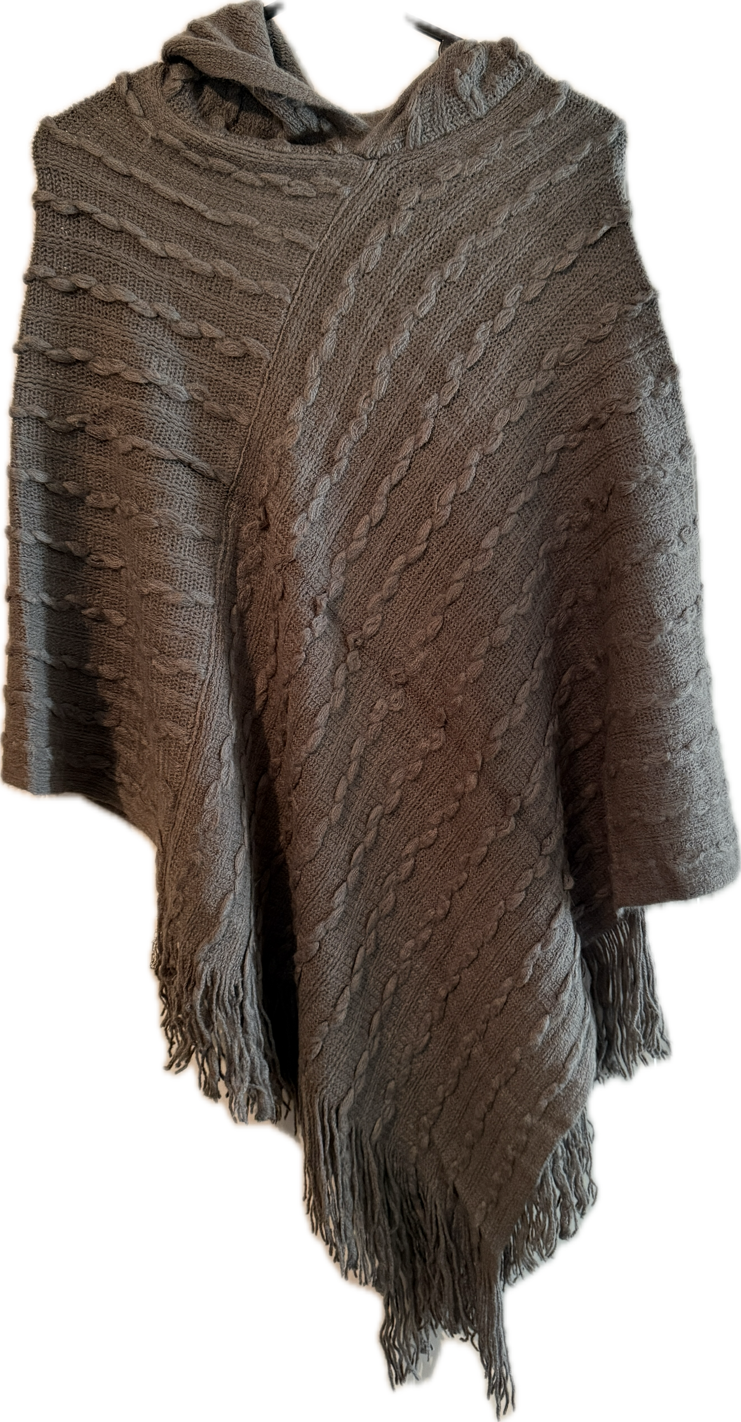 *Poncho with Hoodie
