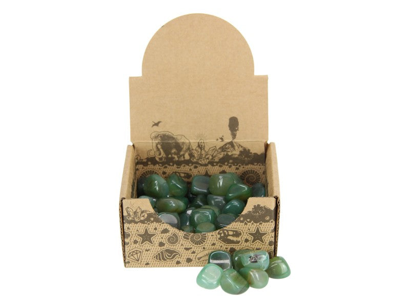 Green Agate Tumbled Stones