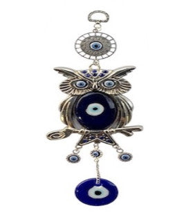 Large Metal Evil Eye Owl
