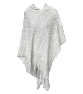 *V Neck Soft Knit Poncho