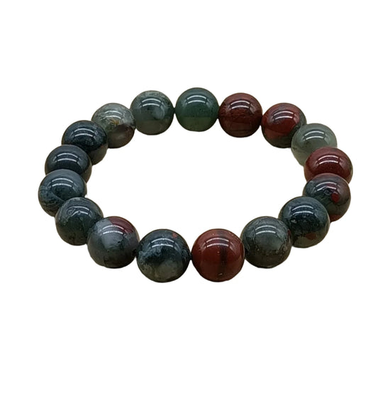 Bloodstone Beaded Bracelet