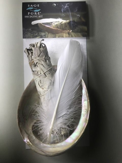 *White Sage & Abalone Shell Smudging Kit
