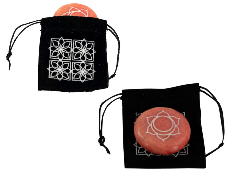 Marble Chakra Meditation Stone in Gift Bag