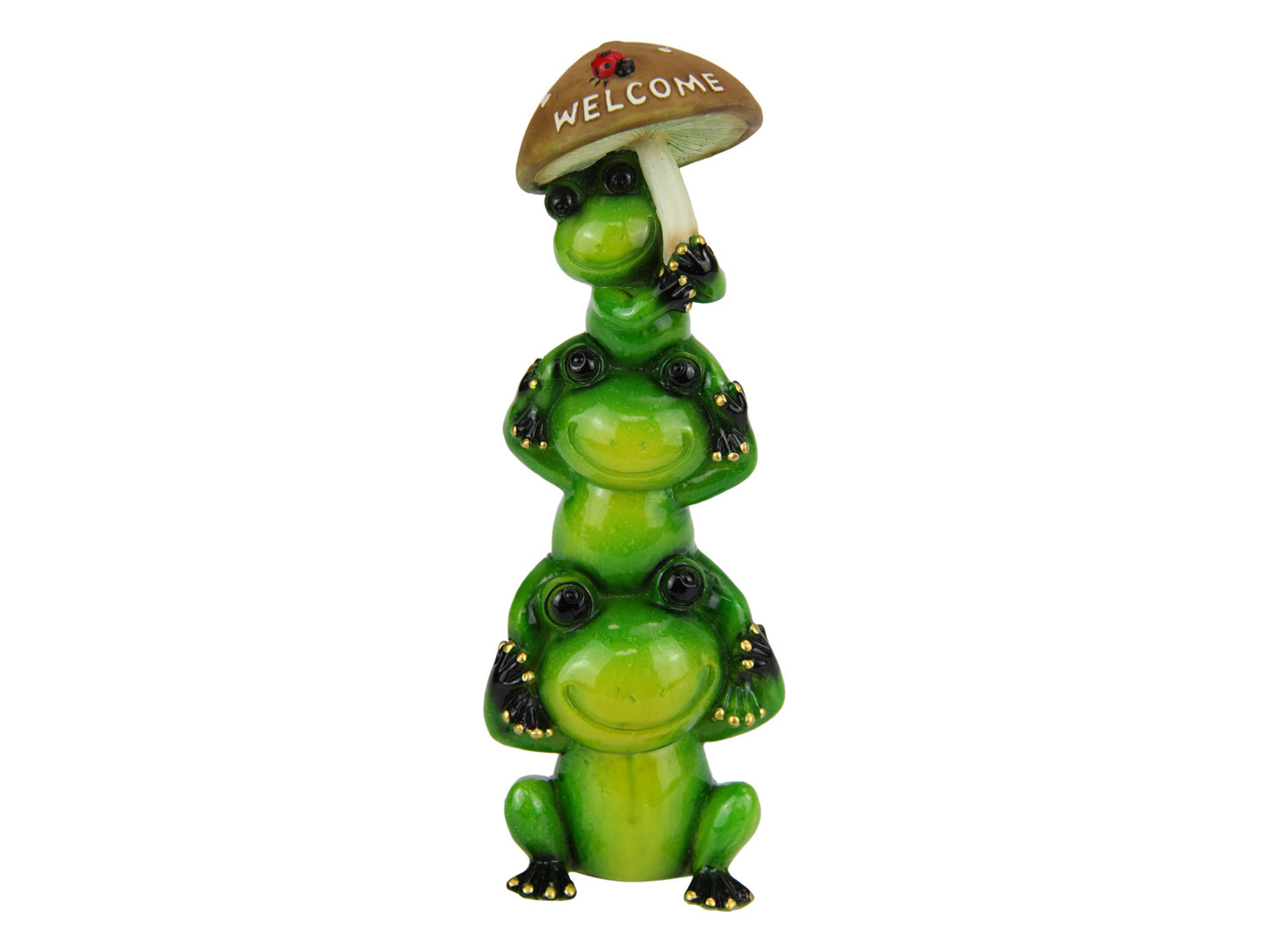 *Triple Frogs Under "Welcome" Mushroom