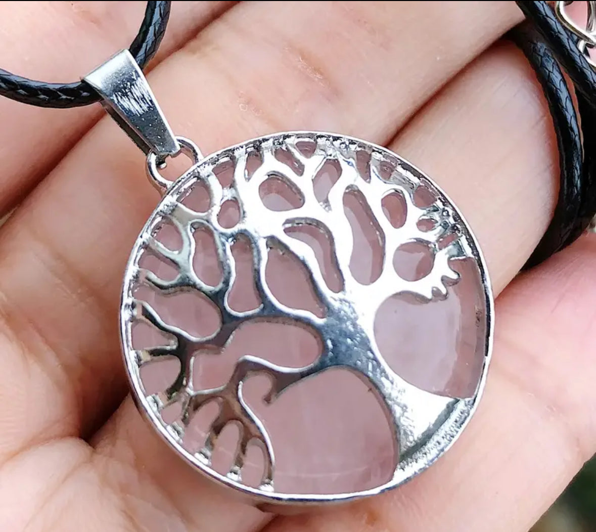 Tree of Life Mixed Gemstone Tree of Life Silver Tone Necklaces