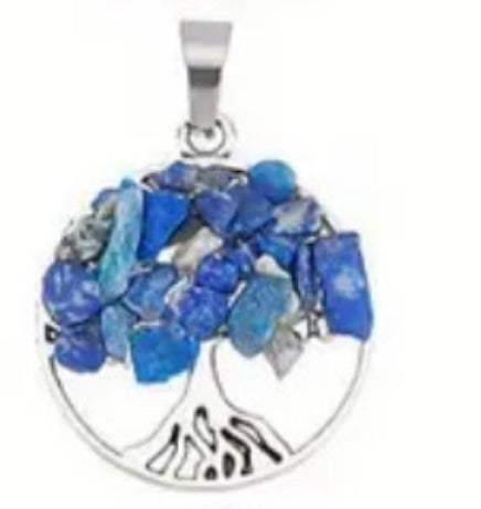 Tree of Life Chip Stone Necklaces