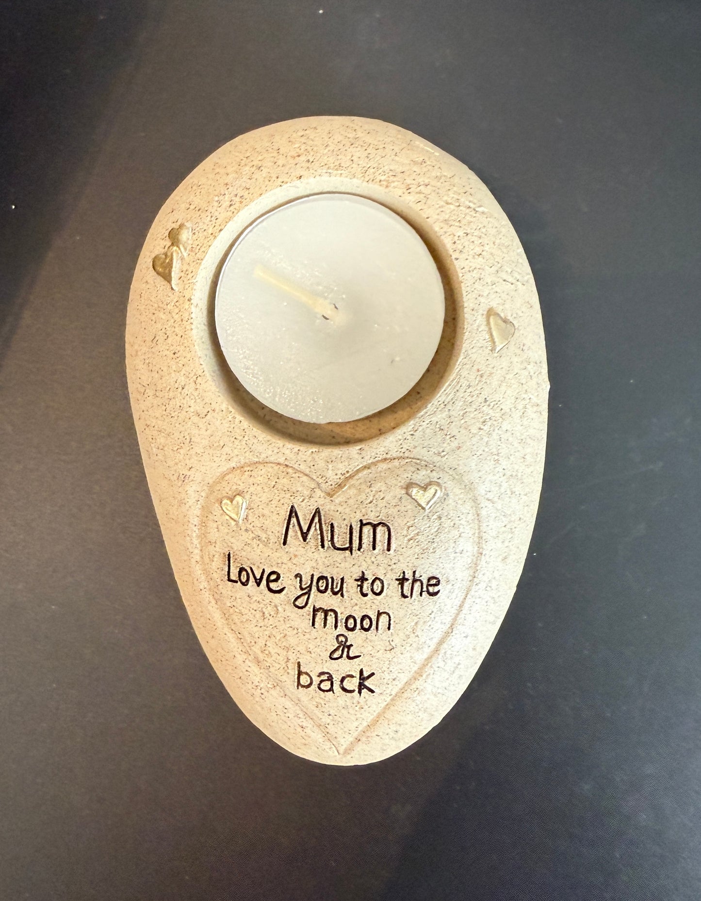 Mum Tea Light Rock