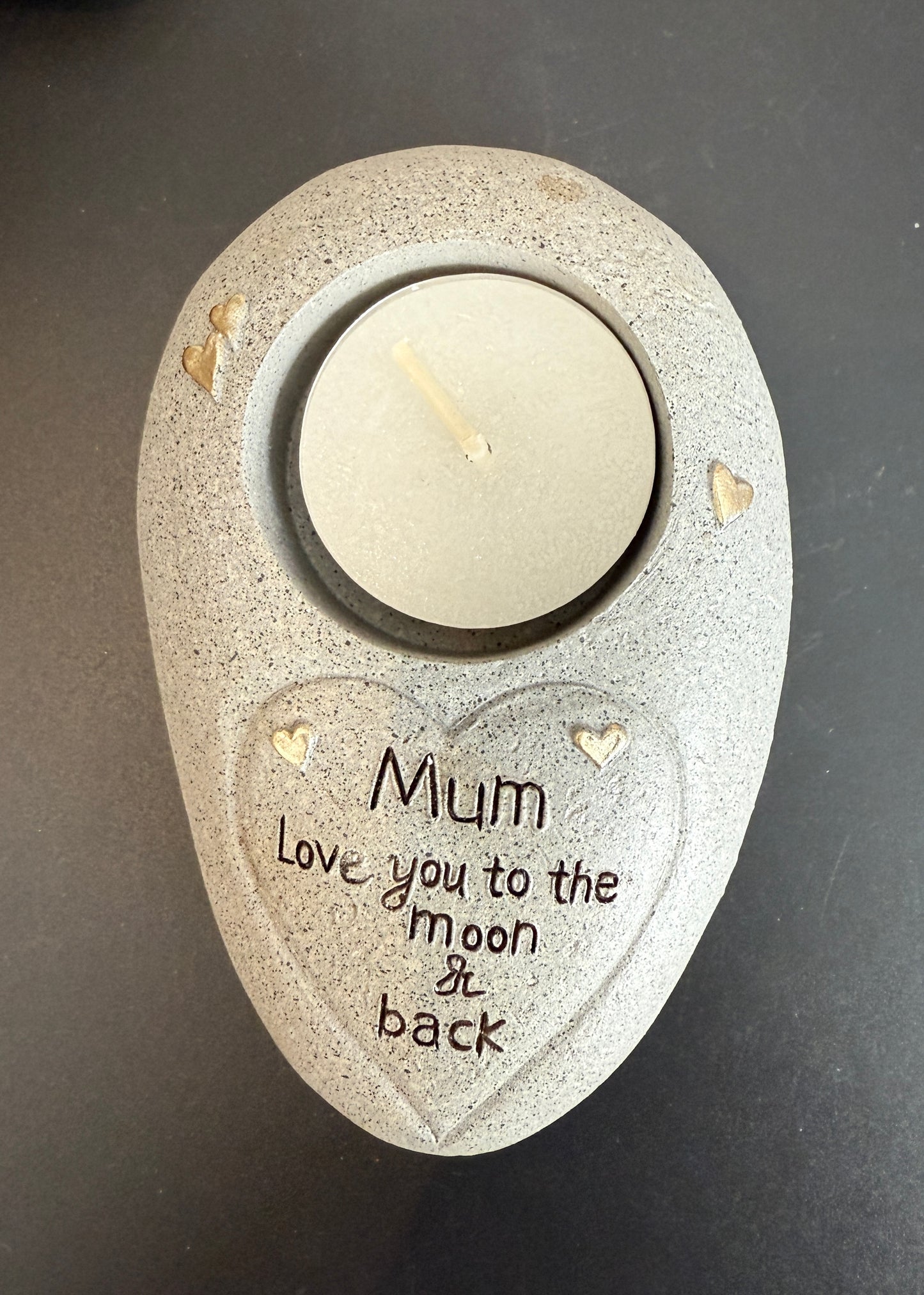 Mum Tea Light Rock