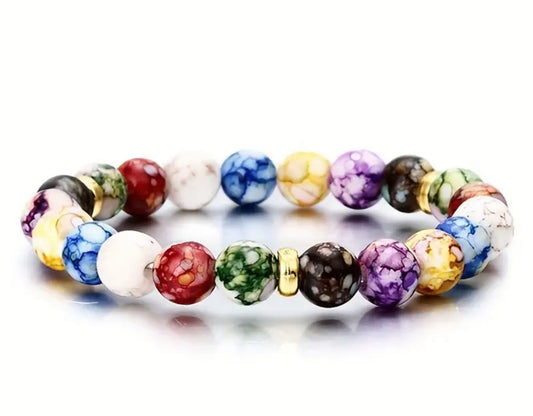 Beaded Chakra Gem Bracelet