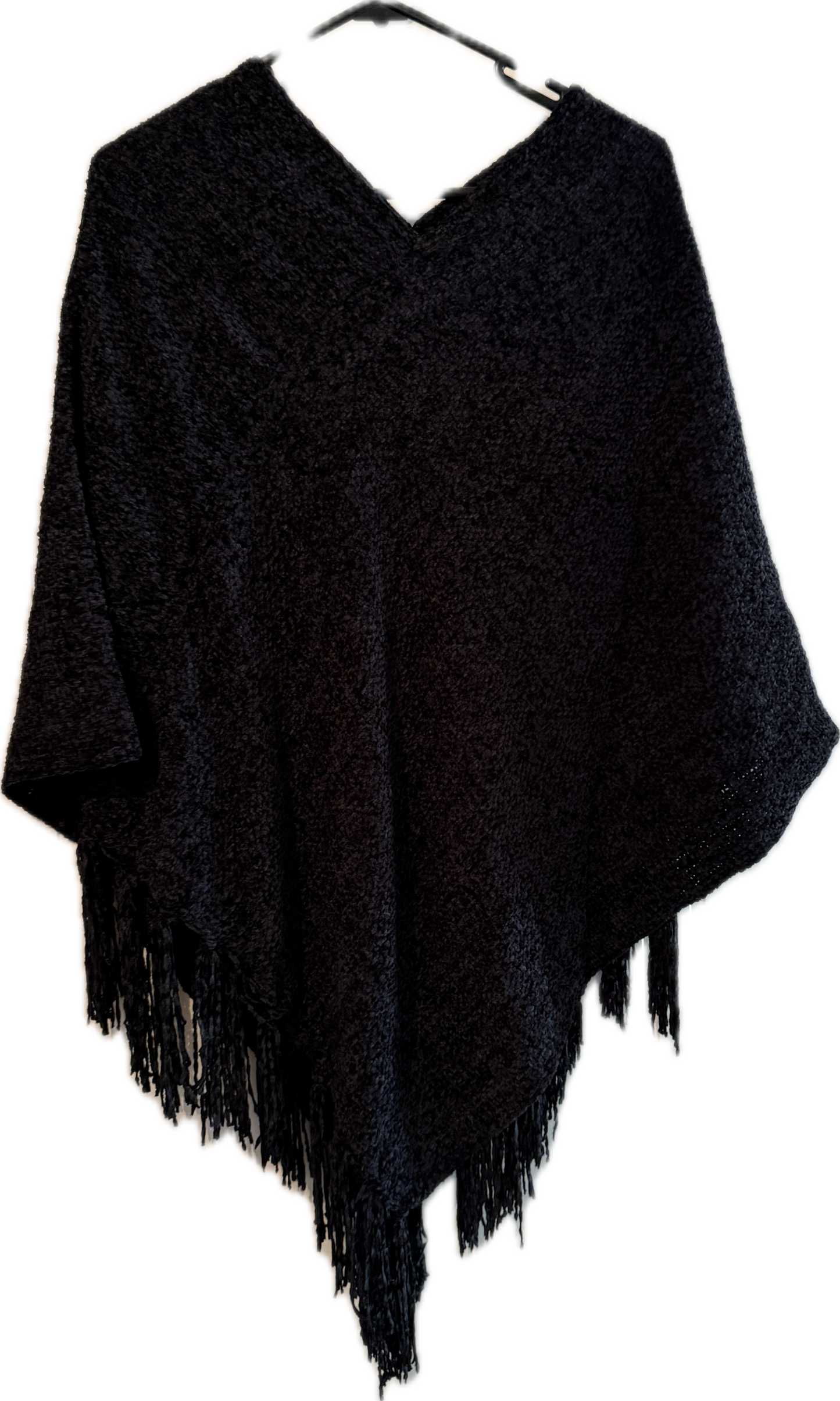*V Neck Soft Knit Poncho