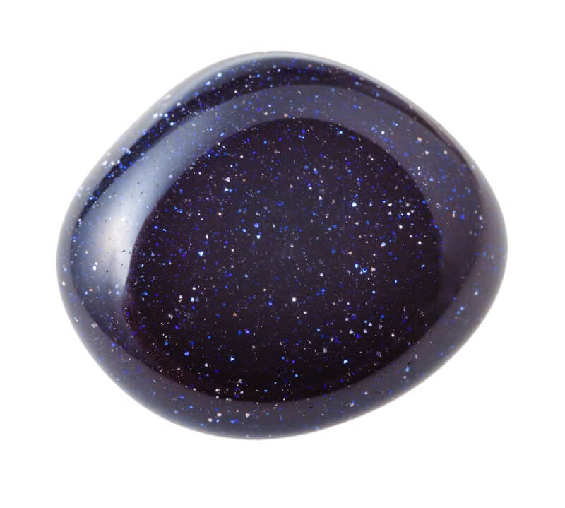 Blue Goldstone Tumbled Stones