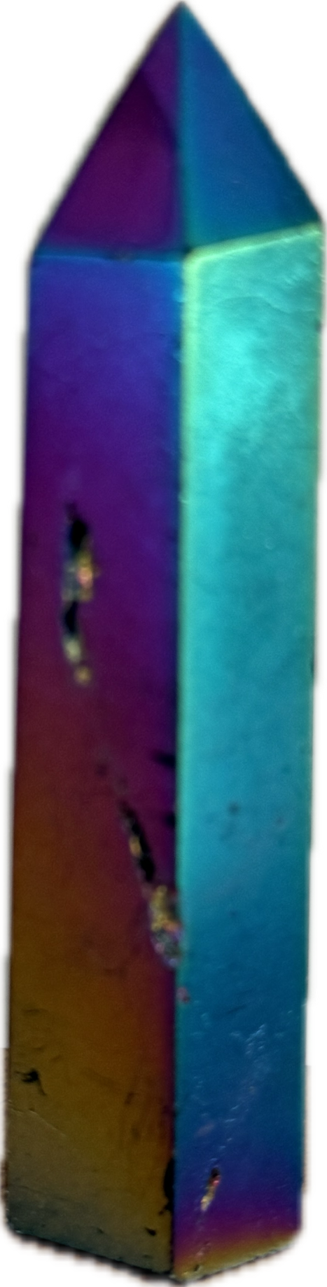 *Rainbow Obsidian Gemstone Point Tower