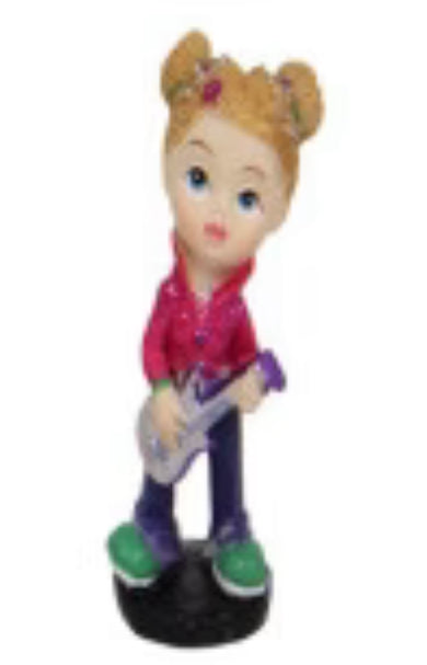 *Miniature Cute Trendy Girl with Musical Instrument