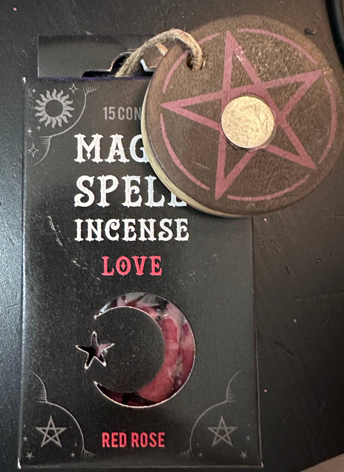 Magic Spell Gift Pack with Incense Cones & Pentagram Cone Holder