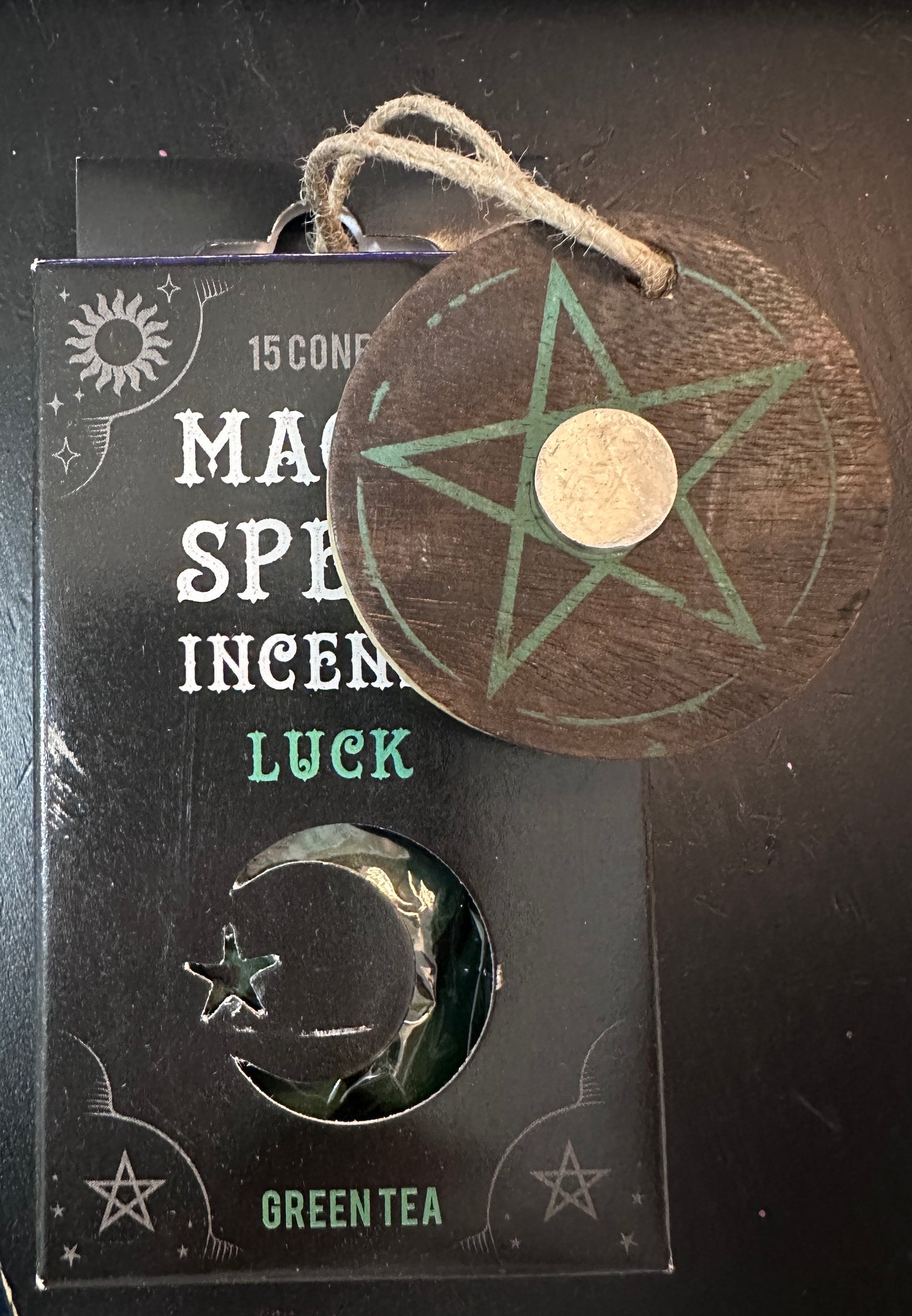 Magic Spell Gift Pack with Incense Cones & Pentagram Cone Holder