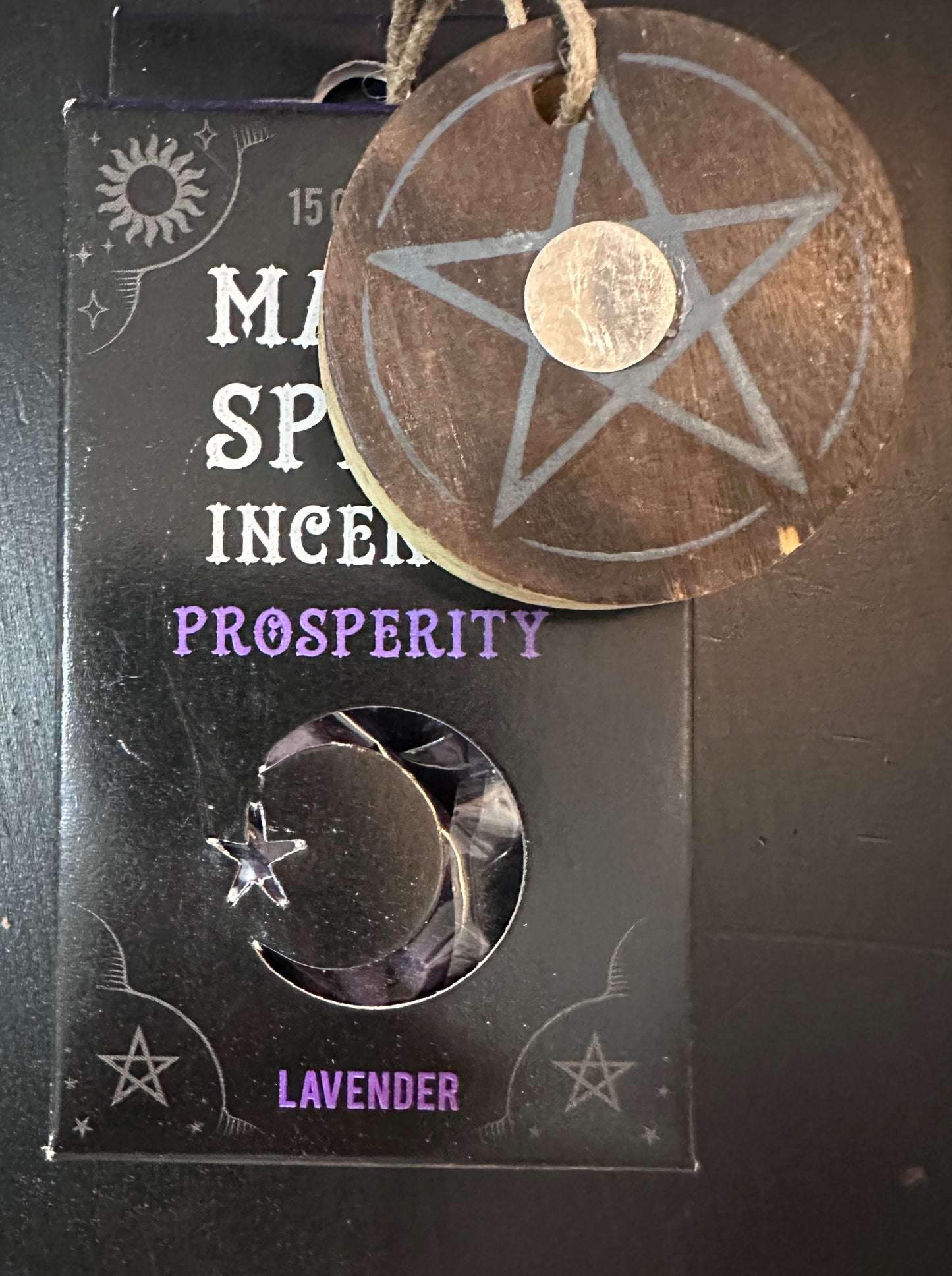 Magic Spell Gift Pack with Incense Cones & Pentagram Cone Holder