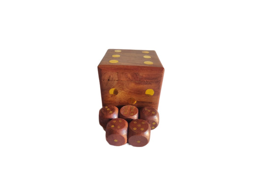 Wooden Dice Box