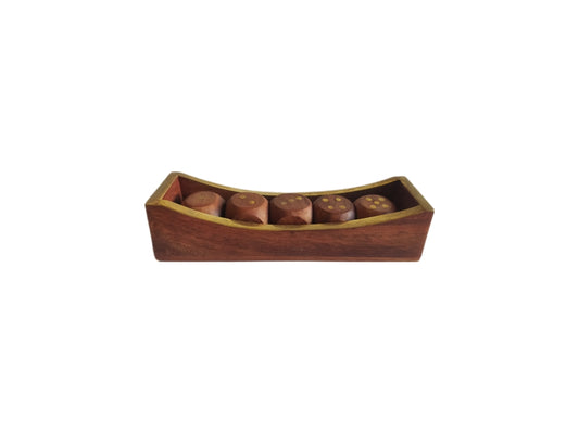 Wooden Dice Game Boat