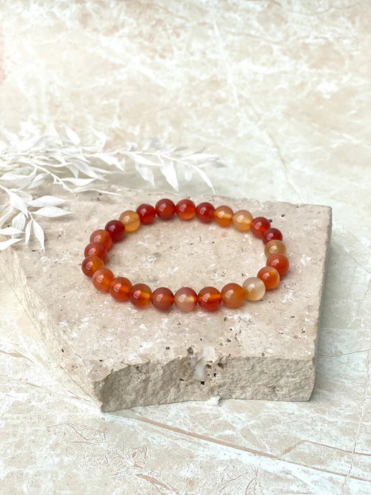 Carnelian Beaded Bracelet