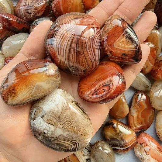 Silk Agate Tumbled Stones