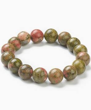 Unakite Beaded Bracelet