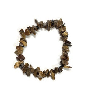 Tigers Eye Crystal Chip Bracelet