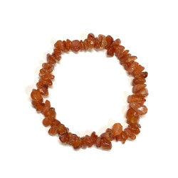 Carnelian Crystal Chip Bracelet