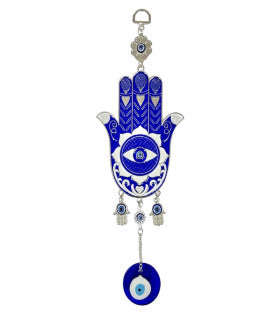 Evil Eye Large Metal Hamsa Hand