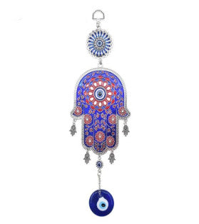 Evil Eye Large Metal Hamsa Hand