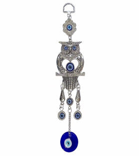 Evil Eye Metal Owl Love Heart
