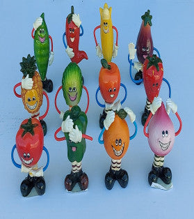 Comical Fruit & Vegie Figurines