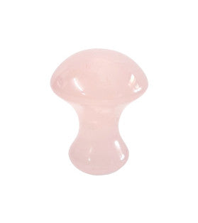 Gua Sha Rose Quartz Mushroom