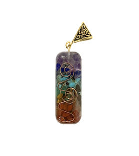 7 Chakra Orgone Pendant