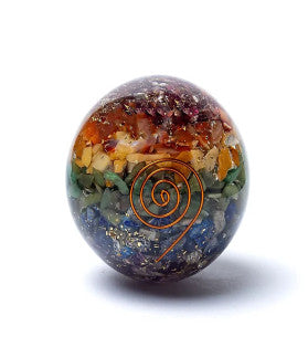 7 Chakra Orgonite Sphere