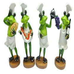 Frog Chef Figurines