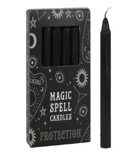 Black Protection Spell Candle  (12 per packet)