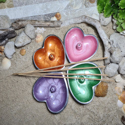 Aluminium Incense Burner - Heart