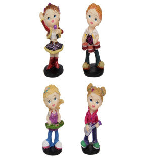Miniature Cute Trendy Girl with Musical Instrument