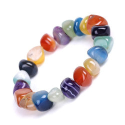 Chakra Nugget Gem Bracelet