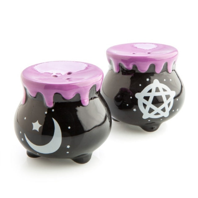 *Witches Black Cauldron Salt & Pepper Set